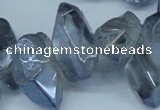 CTD544 Top drilled 10*15mm - 15*30mm nuggets plated quartz beads