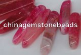 CTD585 Top drilled 6*20mm - 6*45mm wand agate gemstone beads