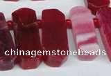 CTD592 Top drilled 12*30mm - 15*50mm wand agate gemstone beads