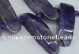 CTD596 Top drilled 10*30mm - 12*45mm wand agate gemstone beads