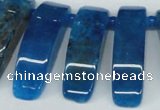 CTD600 Top drilled 10*30mm - 12*45mm wand agate gemstone beads