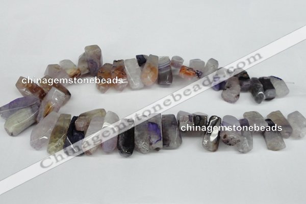 CTD602 Top drilled 10*18mm - 12*28mm nuggets agate gemstone beads