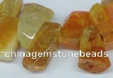 CTD603 Top drilled 10*18mm - 12*28mm nuggets agate gemstone beads