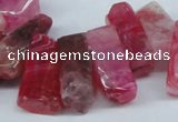 CTD604 Top drilled 10*18mm - 12*28mm nuggets agate gemstone beads