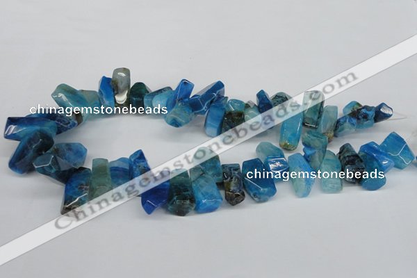 CTD606 Top drilled 10*18mm - 12*28mm nuggets agate gemstone beads