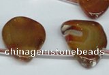 CTD609 Top drilled 20*25mm - 25*40mm freeform agate gemstone beads