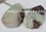 CTD636 Top drilled 18*25mm - 28*40mm freeform australia chrysoprase beads