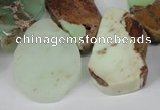 CTD637 Top drilled 15*25mm - 25*40mm freeform australia chrysoprase beads