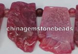 CTD658 Top drilled 25*40mm - 30*55mm freeform agate beads