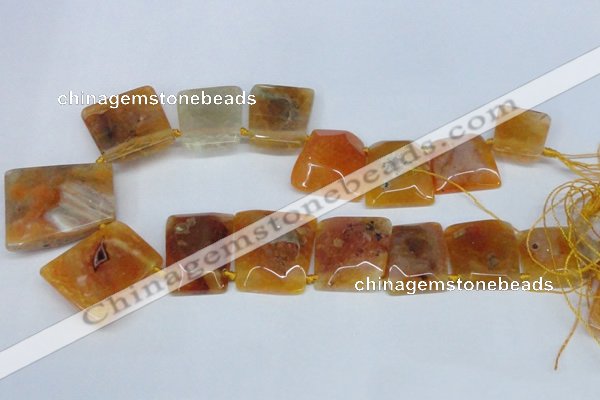 CTD662 Top drilled 25*30mm - 30*40mm freeform agate beads