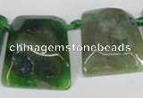 CTD664 Top drilled 25*30mm - 30*40mm freeform agate beads