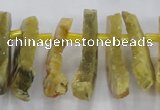 CTD670 Top drilled 10*25mm - 12*45mm wand agate gemstone beads