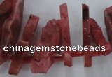 CTD671 Top drilled 10*25mm - 12*45mm wand agate gemstone beads