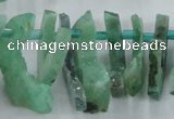 CTD673 Top drilled 10*25mm - 12*45mm wand agate gemstone beads