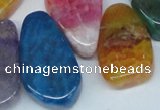 CTD690 Top drilled 18*25mm - 28*40mm freeform agate gemstone beads