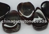 CTD697 Top drilled 18*25mm - 22*30mm freeform agate gemstone beads