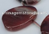 CTD700 Top drilled 30*40mm freeform agate gemstone beads