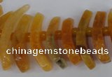 CTD710 Top drilled 12*25mm - 15*40mm wand agate gemstone beads