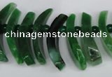 CTD713 Top drilled 12*25mm - 15*40mm wand agate gemstone beads