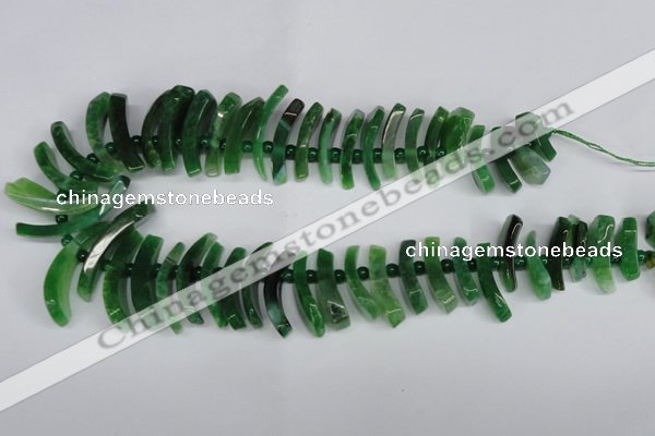 CTD713 Top drilled 12*25mm - 15*40mm wand agate gemstone beads