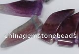 CTD733 Top drilled 15*20mm - 15*40mm wand agate gemstone beads