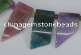 CTD738 Top drilled 15*20mm - 15*40mm wand agate gemstone beads