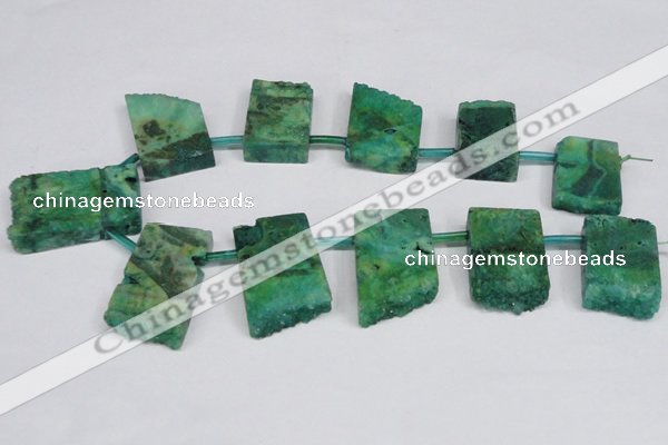 CTD751 Top drilled 15*25mm - 25*40mm freeform quartz beads