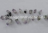 CTD797 Top drilled 18*20mm - 25*40mm freeform amethyst gemstone beads