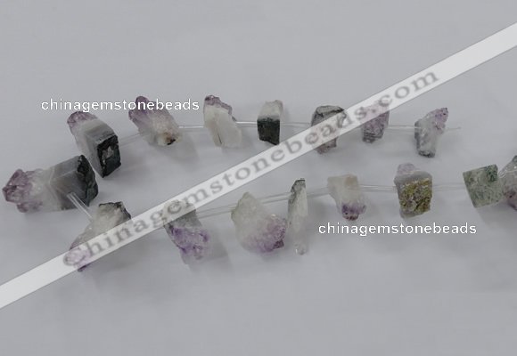 CTD797 Top drilled 18*20mm - 25*40mm freeform amethyst gemstone beads