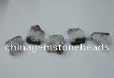 CTD798 Top drilled 20*30mm - 25*35mm freeform amethyst beads