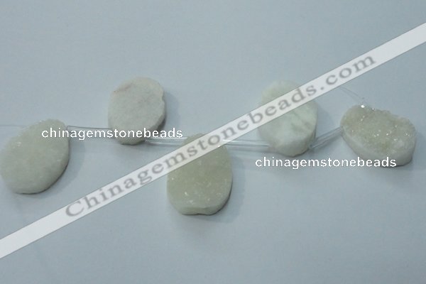 CTD800 Top drilled 20*30mm - 25*35mm freeform agate beads