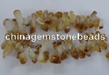 CTD840 Top drilled 10*20mm - 15*30mm nuggets citrine gemstone beads