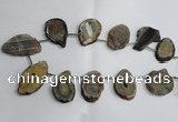 CTD962 Top drilled 22*35mm - 30*50mm freeform agate gemstone beads