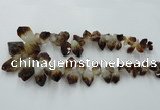 CTD970 Top drilled 10*15mm - 15*30mm nuggets citrine gemstone beads