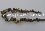 CTD972 Top drilled 8*10mm - 15*25mm nuggets plated quartz beads