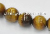 CTE08 15.5 inches 12mm round yellow tiger eye beads Wholesale