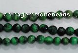 CTE1011 15.5 inches 6mm faceted round dyed green tiger eye beads