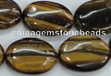 CTE104 15.5 inches 18*25mm oval yellow tiger eye beads wholesale