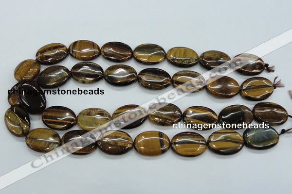 CTE104 15.5 inches 18*25mm oval yellow tiger eye beads wholesale