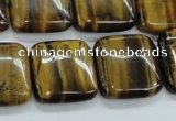 CTE106 15.5 inches 20*20mm square yellow tiger eye beads wholesale