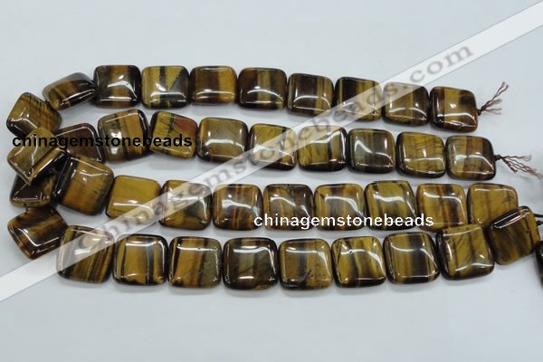 CTE106 15.5 inches 20*20mm square yellow tiger eye beads wholesale