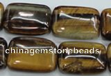 CTE107 15.5 inches 18*25mm rectangle yellow tiger eye beads wholesale