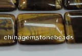 CTE108 15.5 inches 22*30mm rectangle yellow tiger eye beads wholesale