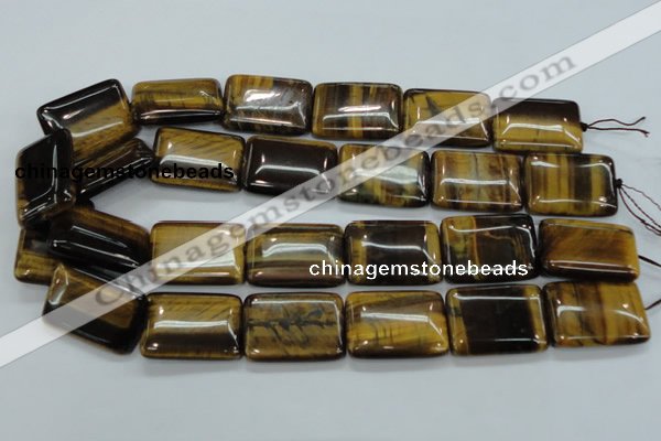 CTE108 15.5 inches 22*30mm rectangle yellow tiger eye beads wholesale