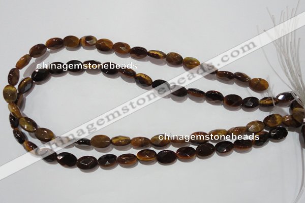 CTE1093 15.5 inches 9*12mm faceted oval yellow tiger eye beads