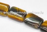 CTE11 15.5 inches 12*16mm rectangle yellow tiger eye  beads