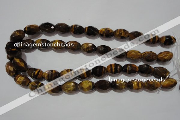 CTE1114 15.5 inches 13*18mm faceted rice yellow tiger eye beads