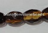 CTE1115 15.5 inches 15*20mm faceted rice yellow tiger eye beads