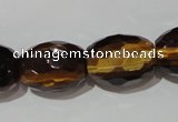 CTE1115 15.5 inches 15*20mm faceted rice yellow tiger eye beads