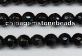 CTE1185 15.5 inches 6mm faceted round blue tiger eye beads